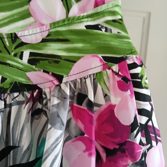 Vintage 90's Maxine Size 14 Plus Full Coverage Skirted Suit Bra Cups Flo… - Picture 13 of 16